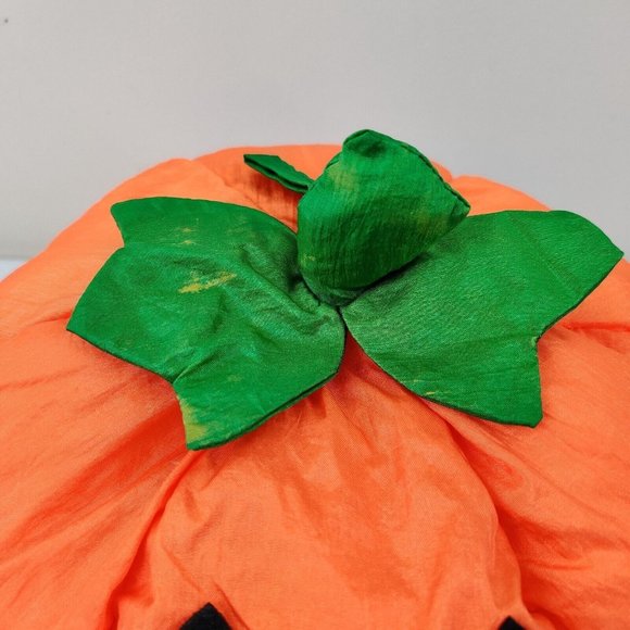 1994 Nylon Halloween Pumpkin Plush Toy Gibson Greetings Polyester Floppy 13" - Picture 2 of 11